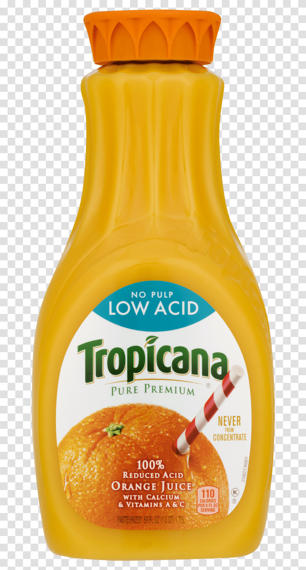 Clip Art Tropicana Pure Premium No Tropicana Orange Juice Low Acid, Label, Food, Mustard Transparent Png