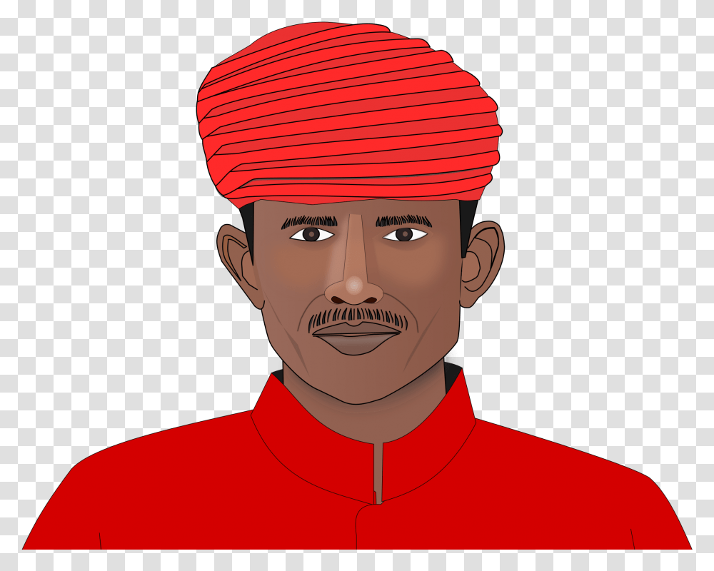 Clip Art Turban Transprent Indian Man Clipart, Apparel, Headband, Hat Transparent Png