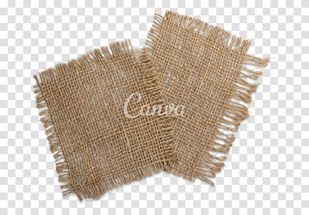 Clip Art Two Napkins Isolated On Woven Fabric, Rug, Weaving, Pattern, Embroidery Transparent Png