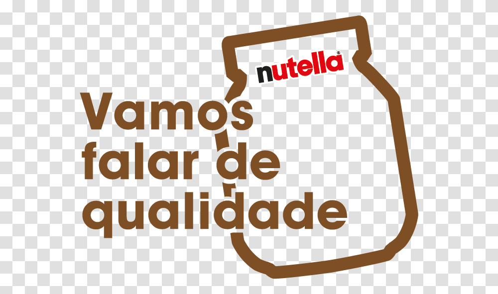 Clip Art Vamos Falar De Qualidade Nutella, Label, Word, Alphabet Transparent Png
