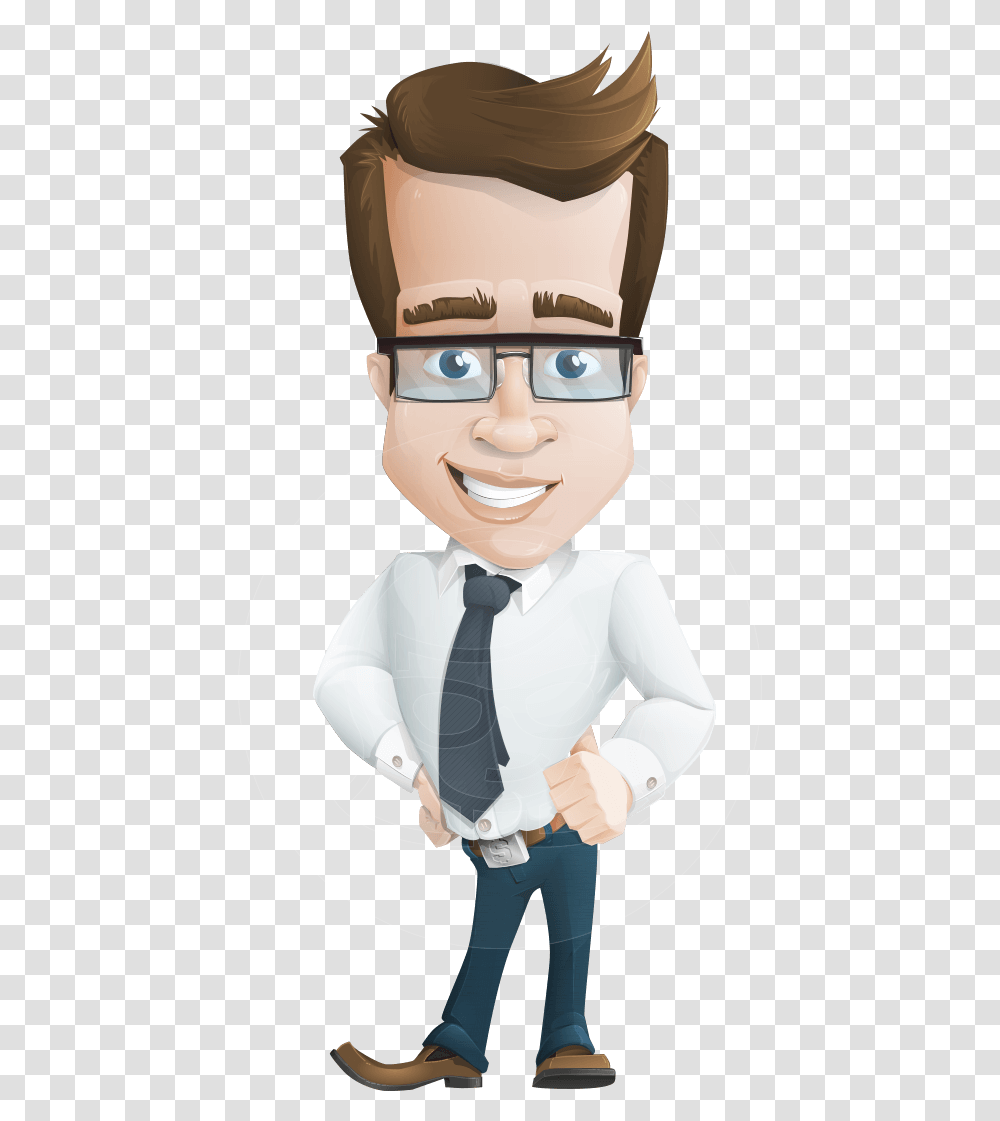 Clip Art Vector Character Charles Thumb Cartoon Character Thumbs Up, Tie, Accessories, Person Transparent Png