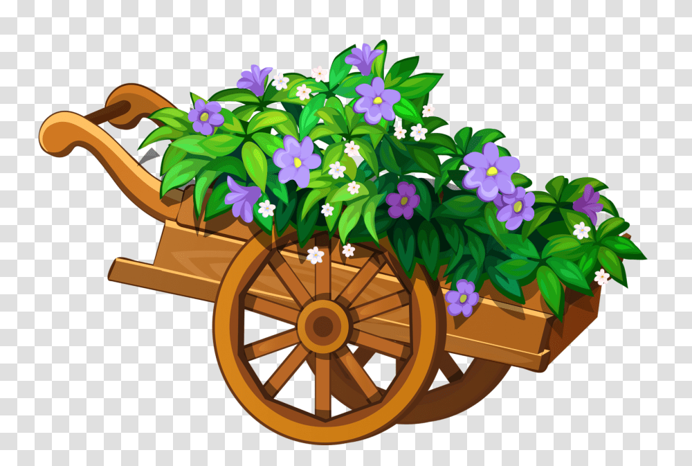 Clip Art, Vehicle, Transportation, Plant, Flower Transparent Png