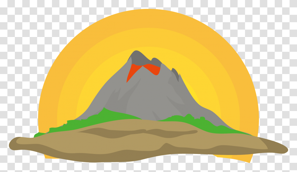 Clip Art Volcano, Nature, Mountain, Outdoors, Peak Transparent Png