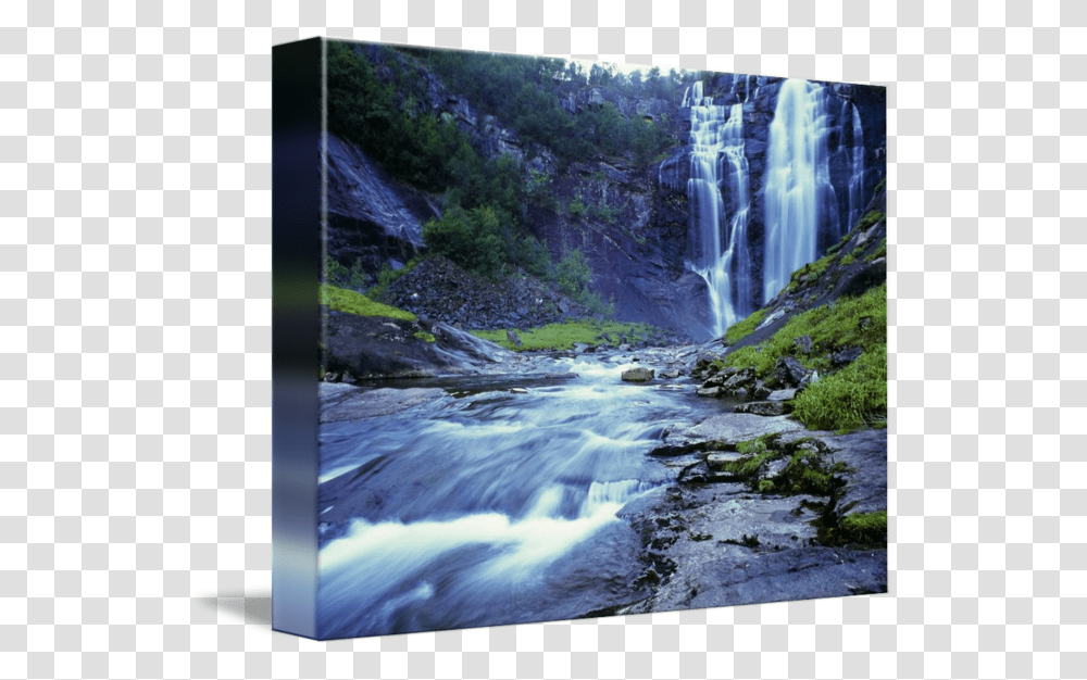 Clip Art Waterfall By Joshua Farnsworth Skjervsfossen, Nature, River, Outdoors, Stream Transparent Png
