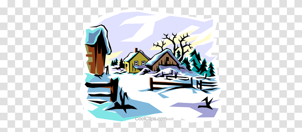 Clip Art Winter Scenes Clipart Collection, Shelter, Rural, Building, Countryside Transparent Png