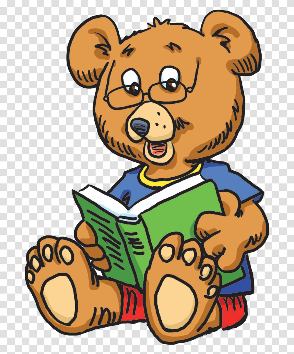 Clip Art With Clipart Black And Teddy Bear Reading Clipart, Eating, Food, Face Transparent Png