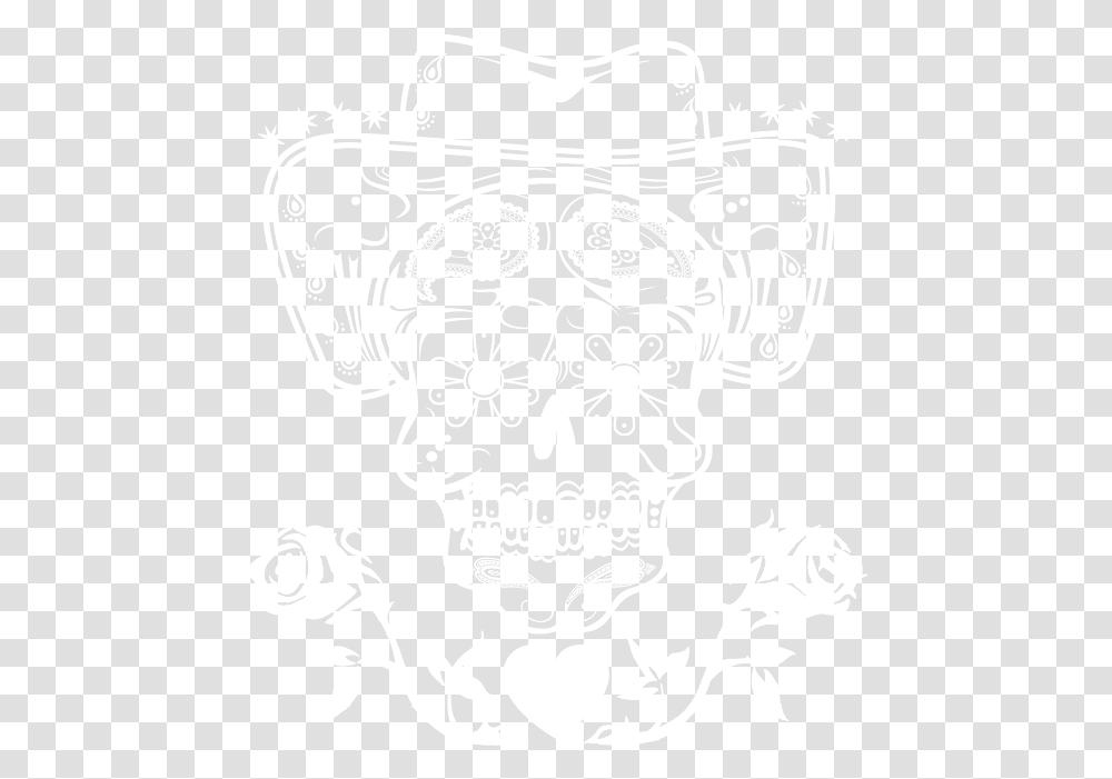 Clip Art With Cowboy Hat Wild Day Of The Dead Skull With Cowboy Hat, Doodle, Drawing, Pattern Transparent Png