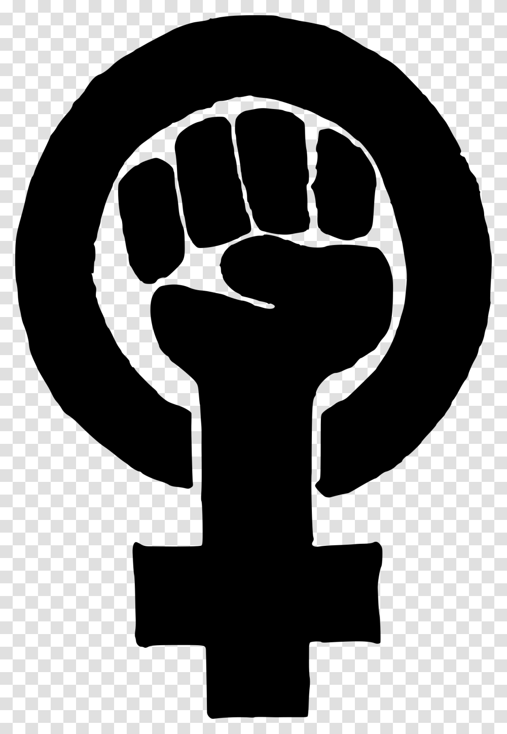 Clip Art Women Fist Symbols Free Black Feminist Symbol, Gray, World Of Warcraft Transparent Png