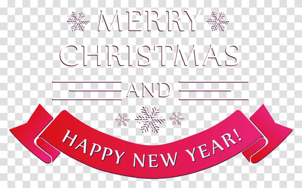 Clip Art Years Day Merry Christmas And Happy New Year, Label, Snowflake, Advertisement Transparent Png