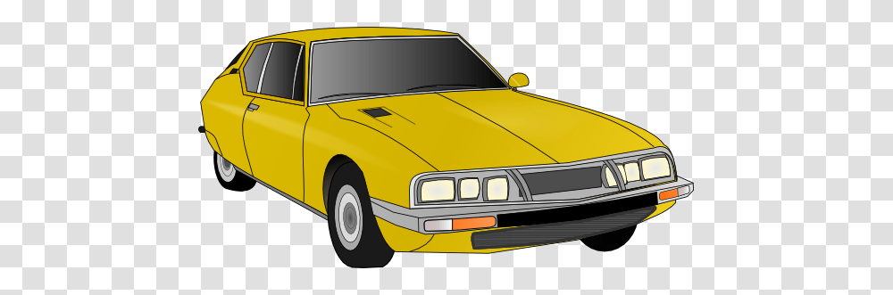 Clip Art Yellow Old Car Art, Vehicle, Transportation, Automobile, Taxi Transparent Png