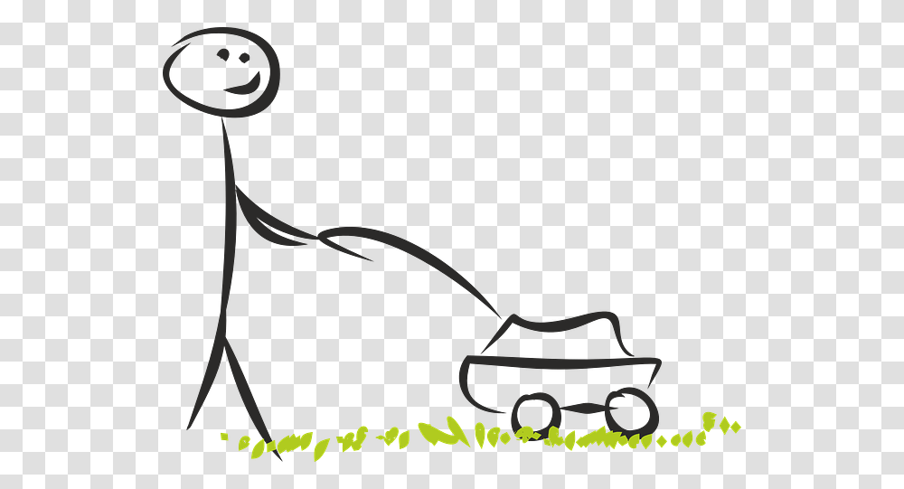 Clip Art Your Lawn Advice And Stick Figure Lawn Mower, Tool, Bow Transparent Png