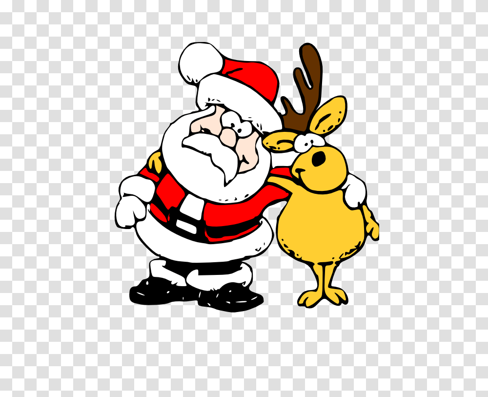 Clip Art Zeimusu Santa And Reindeer Scalable, Performer, Animal, Bird Transparent Png