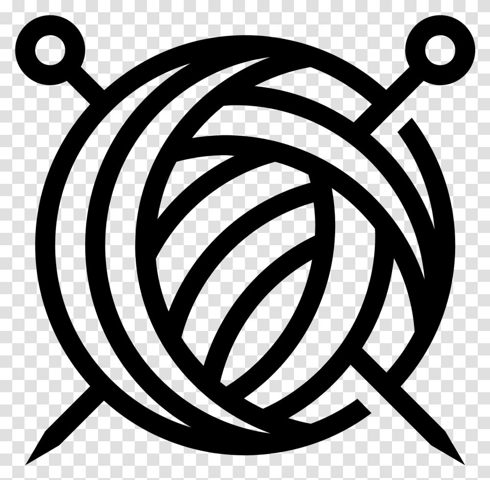 Clip Artcoloring Bookblack And Whitegraphicsline Yarn Ball Clip Art, Gray, World Of Warcraft Transparent Png