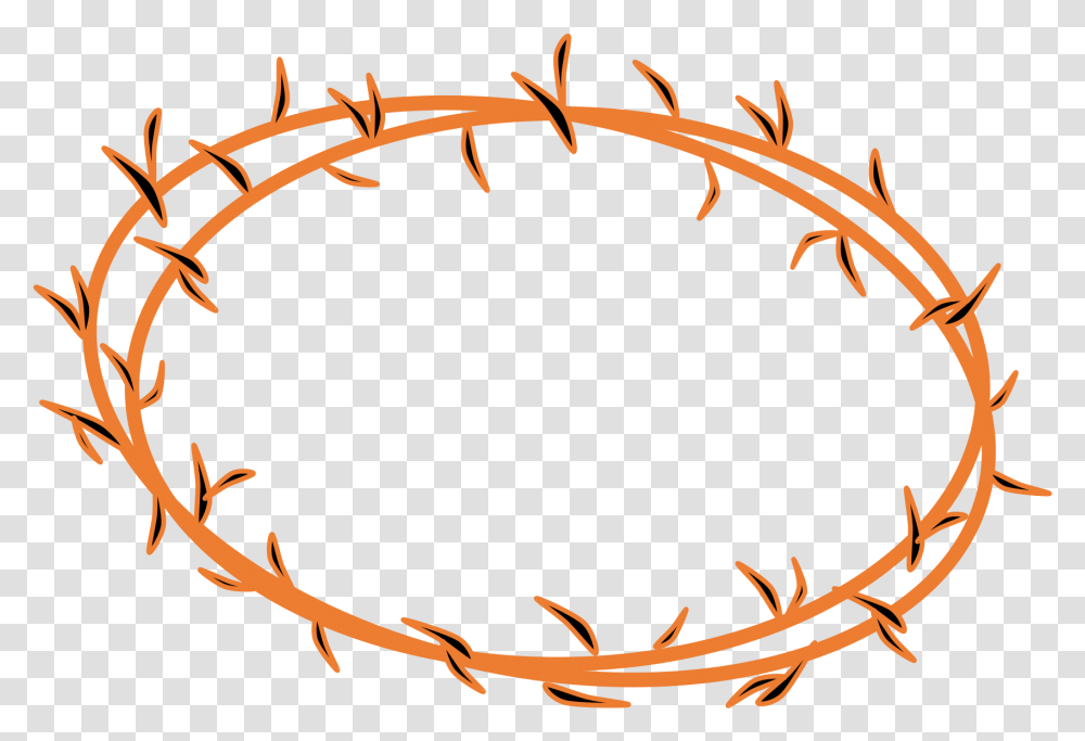 Clip Arts Related To Green Crown Of Thorns, Wire, Barbed Wire Transparent Png