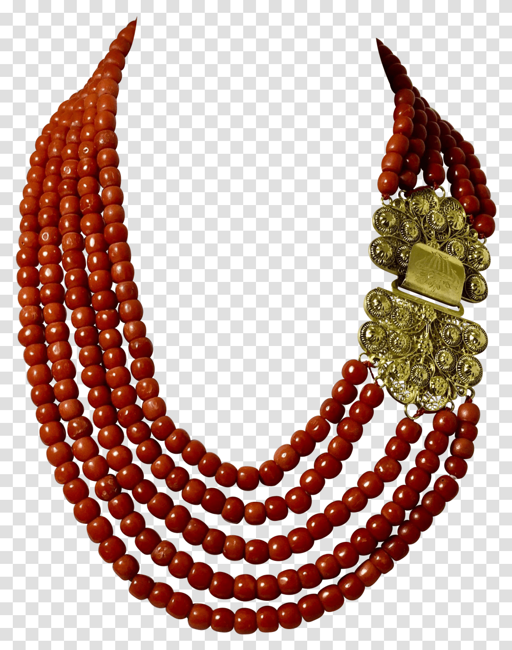 Clip Beads African Gold Beads Necklace, Bead Necklace, Jewelry, Ornament, Accessories Transparent Png