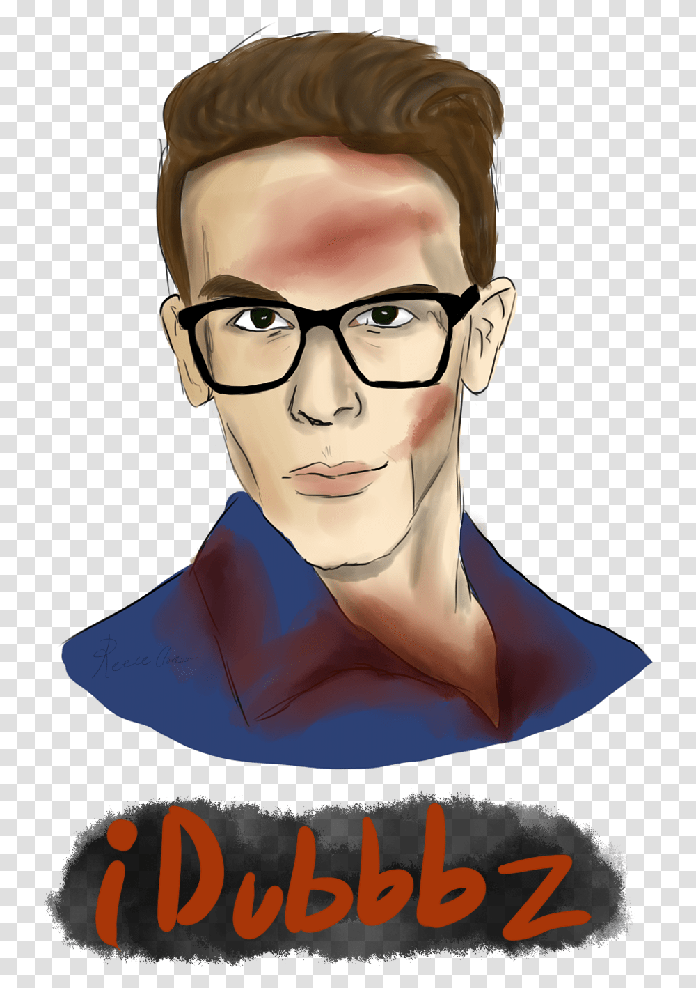 Clip Black And White Bloody Idubbbz Poster, Head, Face, Person, Human Transparent Png