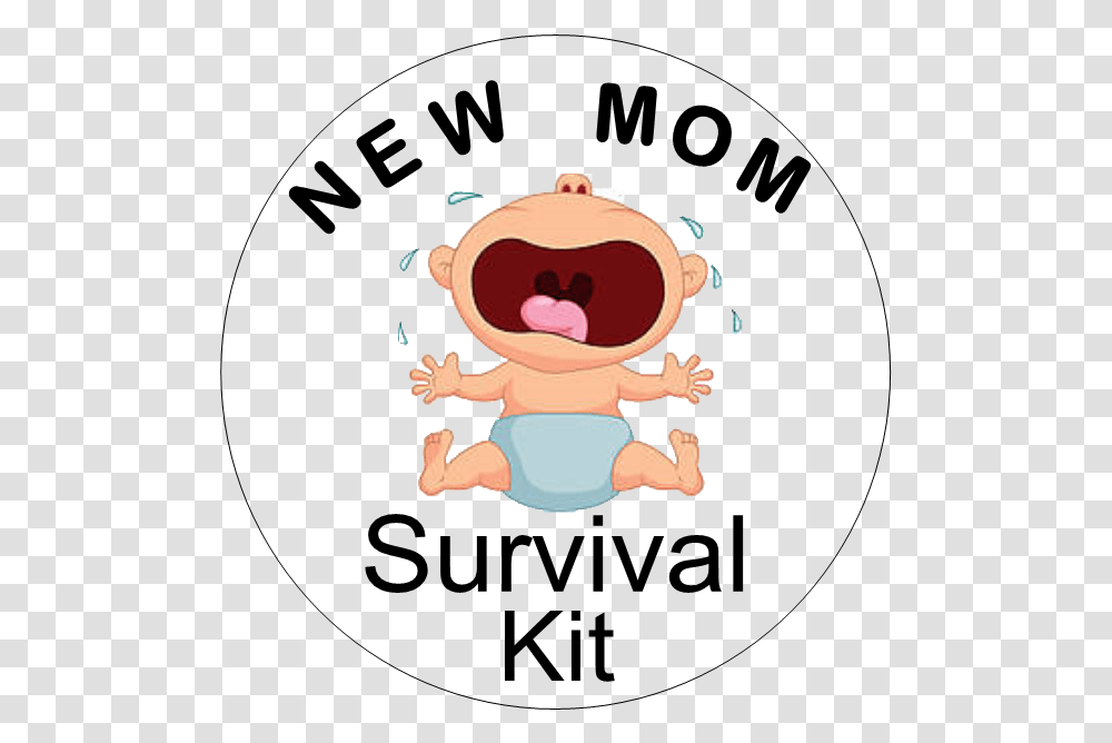 Clip Cards Survival New Mom Survival Kit Label, Baby, Crawling Transparent Png