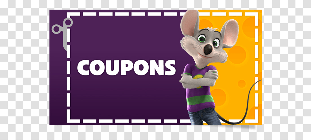 Clip Coupon Animated 2018 Chuck E Cheese Coupons 100 Tokens 2017, Toy, Mascot, Female, Super Mario Transparent Png