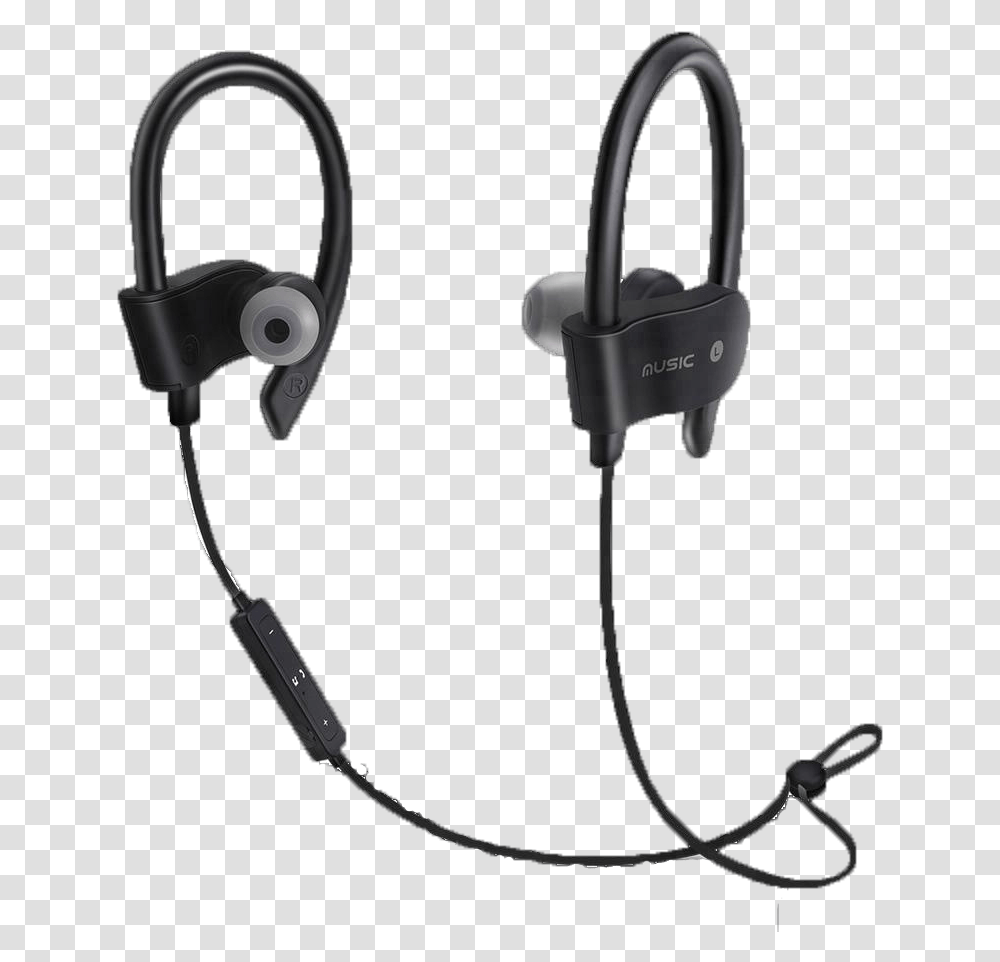 Clip Earphones Around Ear Mobile Earphone, Electronics, Headphones, Headset Transparent Png