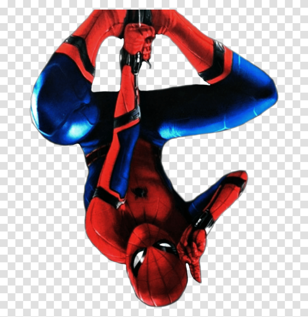 Clip Free Marvel Upside Down Spider Man Homecoming Upside Down, Person, Human, Leisure Activities, Acrobatic Transparent Png