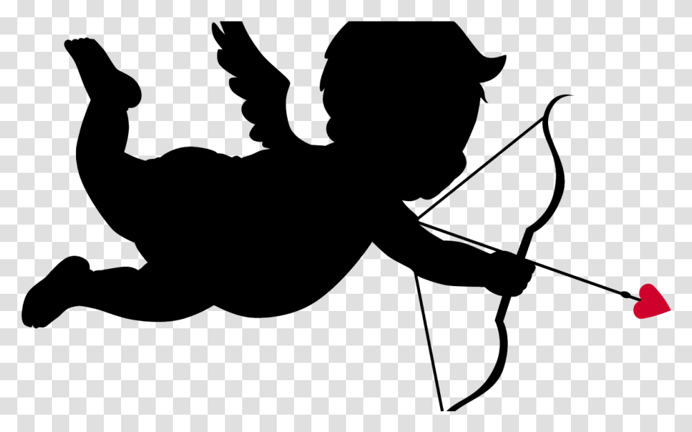 Clip Freeuse Clipart Arrow Cute Borders Background Cupid Clip Art, Silhouette, Sport, Sports, Baby Transparent Png