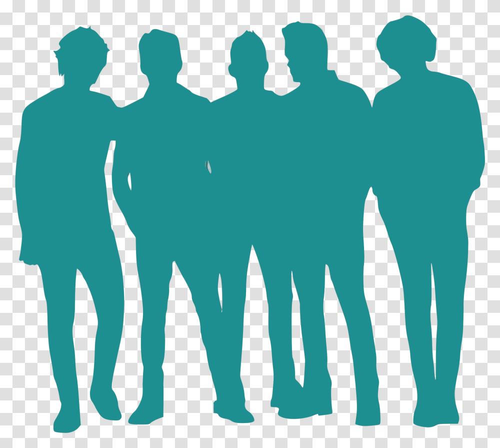 Clip Freeuse Library Silhouette Group Silhouette People Icon, Person, Human, Poster, Advertisement Transparent Png