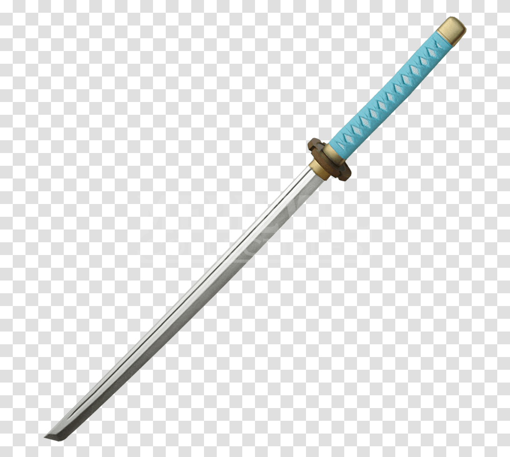 Clip Freeuse Light Blue Foam Sword Zs From Medieval Baseball Bat, Blade, Weapon, Weaponry, Samurai Transparent Png
