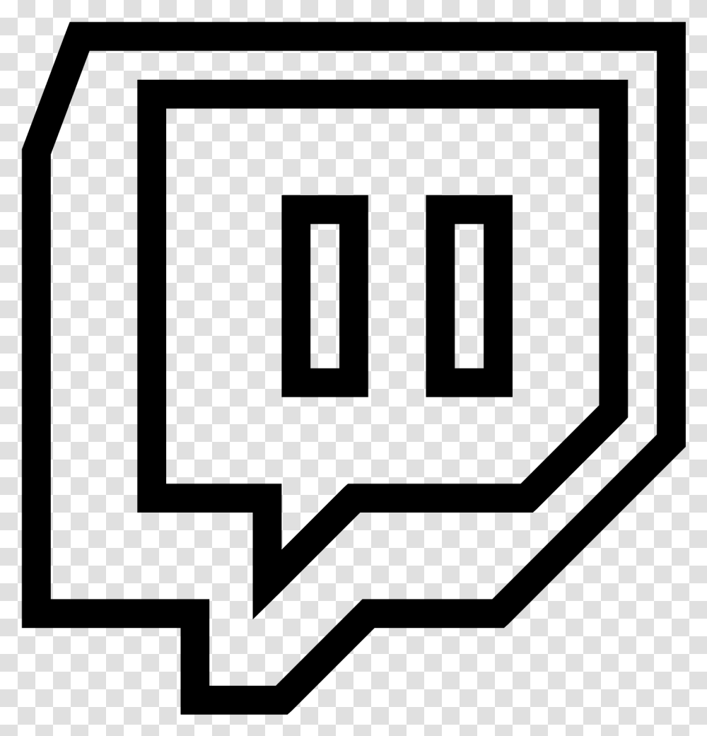 Clip Icon Twitch Twitch Black Logo, Gray, World Of Warcraft Transparent Png