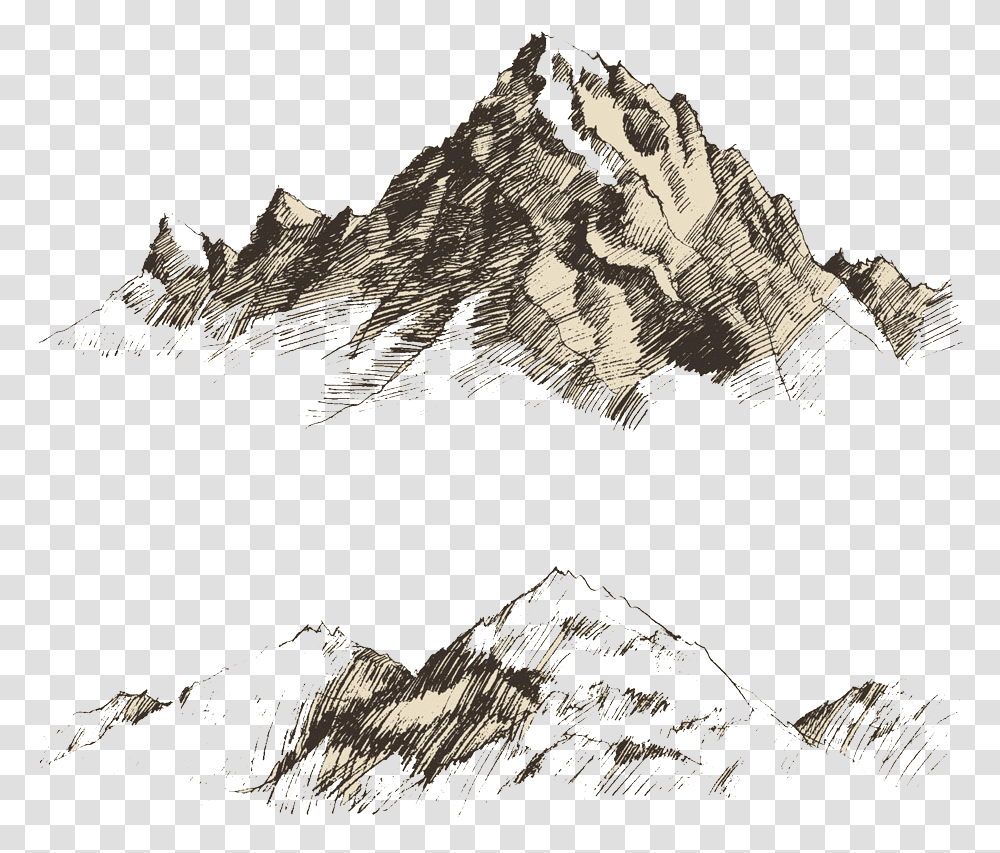 Clip Library Stock China Drawing Scenery Mountain Sketch Vector, Nature, Outdoors, Rock Transparent Png