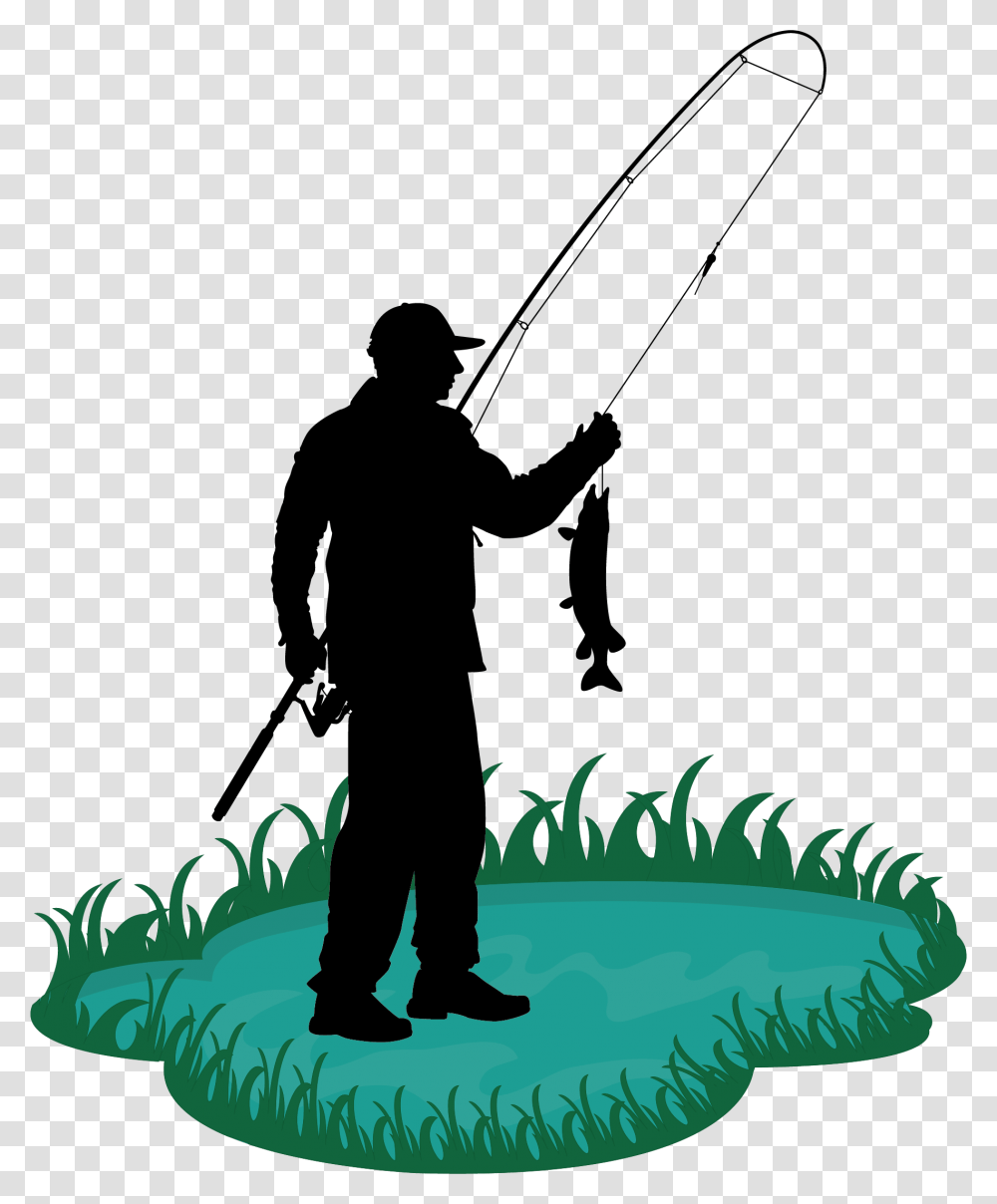 Clip Library Stock Fishing Rod Clip Art Old Man Transprent Man Fishing Pole Cartoon, Person, Human, Water, Outdoors Transparent Png