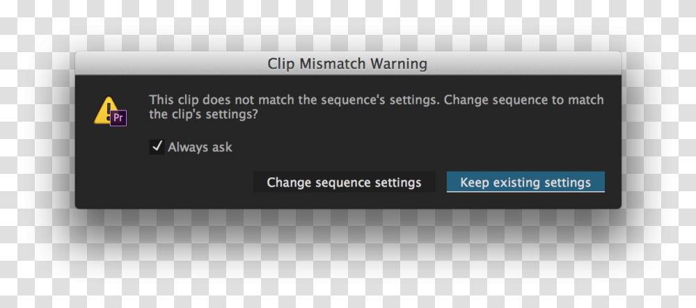 Clip Mismatch Warning Premiere Pro Play Services Utility Transparente Icon, Business Card, Paper, Page Transparent Png