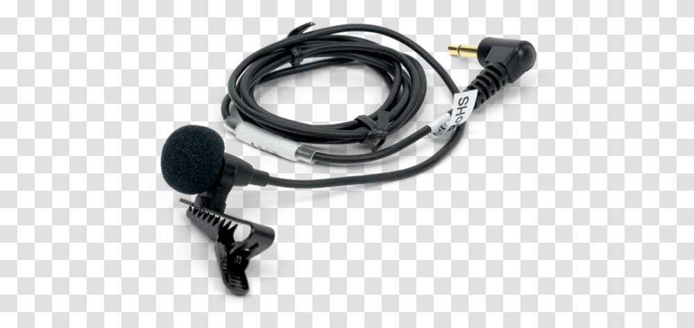 Clip On Microphone, Electronics, Adapter, Cable, Headphones Transparent Png