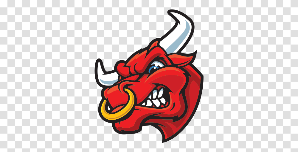 Clip Royalty Free Library Printed Vinyl Angry Stickers Red Bull Head Logo, Dragon, Art, Teeth, Mouth Transparent Png