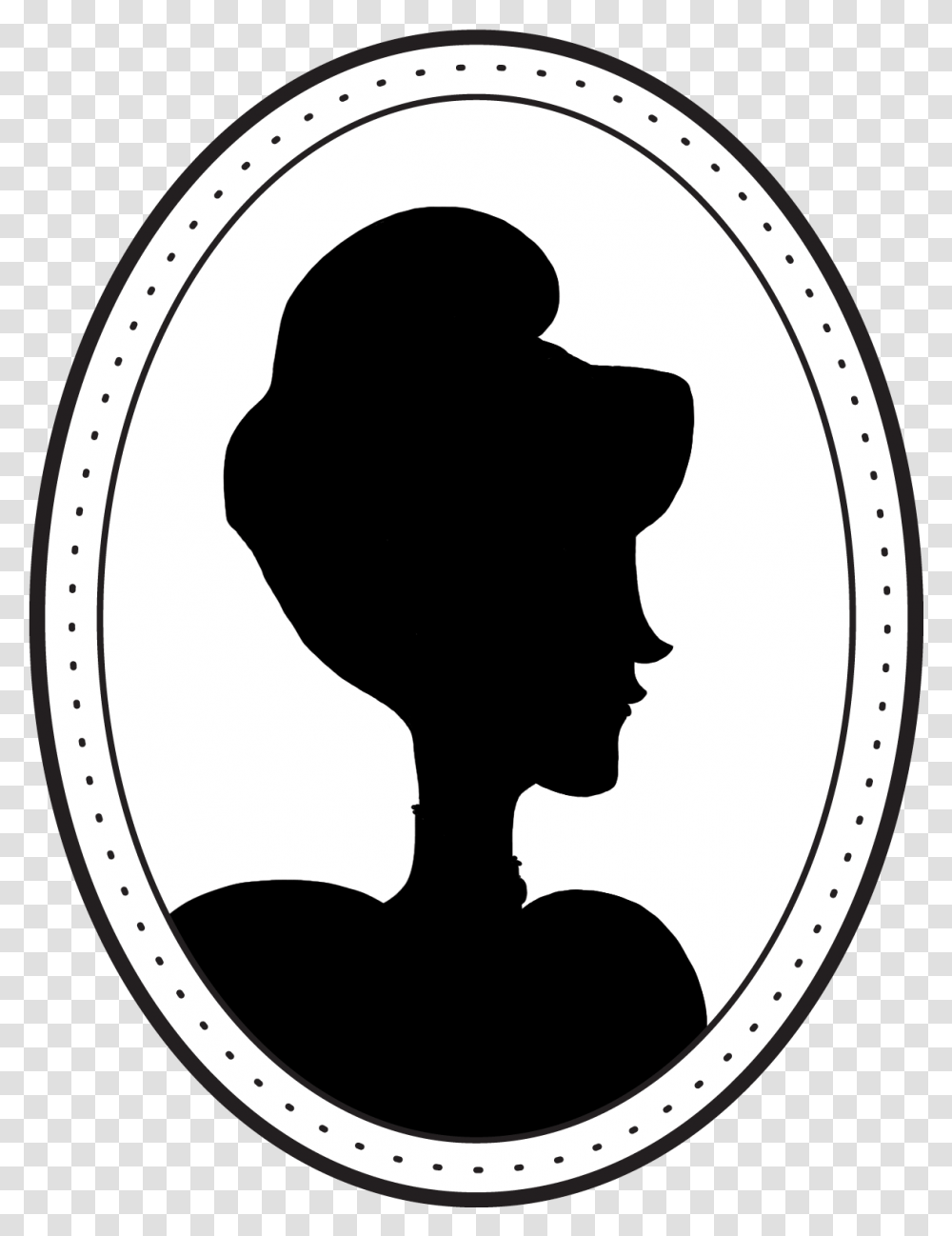 Clip Royalty Free Madge Of Truth Cara Rowlands Laura Victorian Silhouette Woman Head, Armor, Oval Transparent Png
