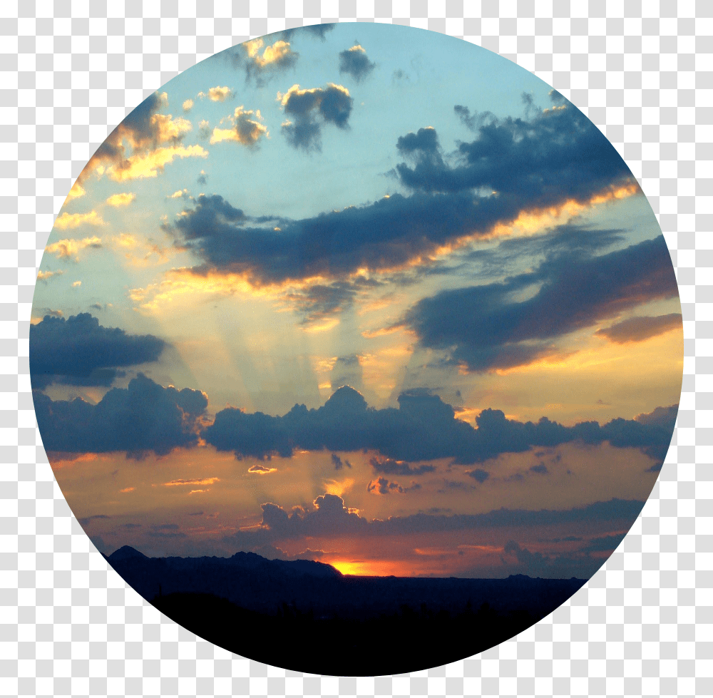 Clip Royalty Free Sunset Circle Circle Picture Of Sunset, Outdoors, Nature, Sky, Cloud Transparent Png