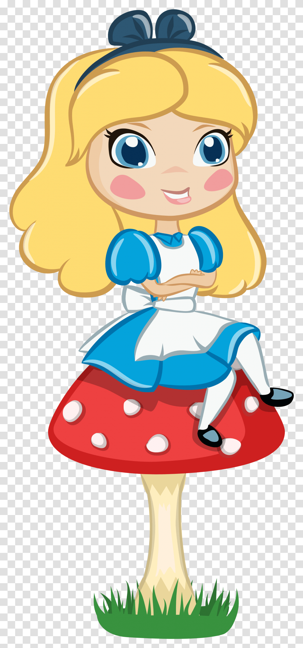 Clipart Alice In Wonderland Mushroom, Toy, Rattle, Figurine Transparent Png