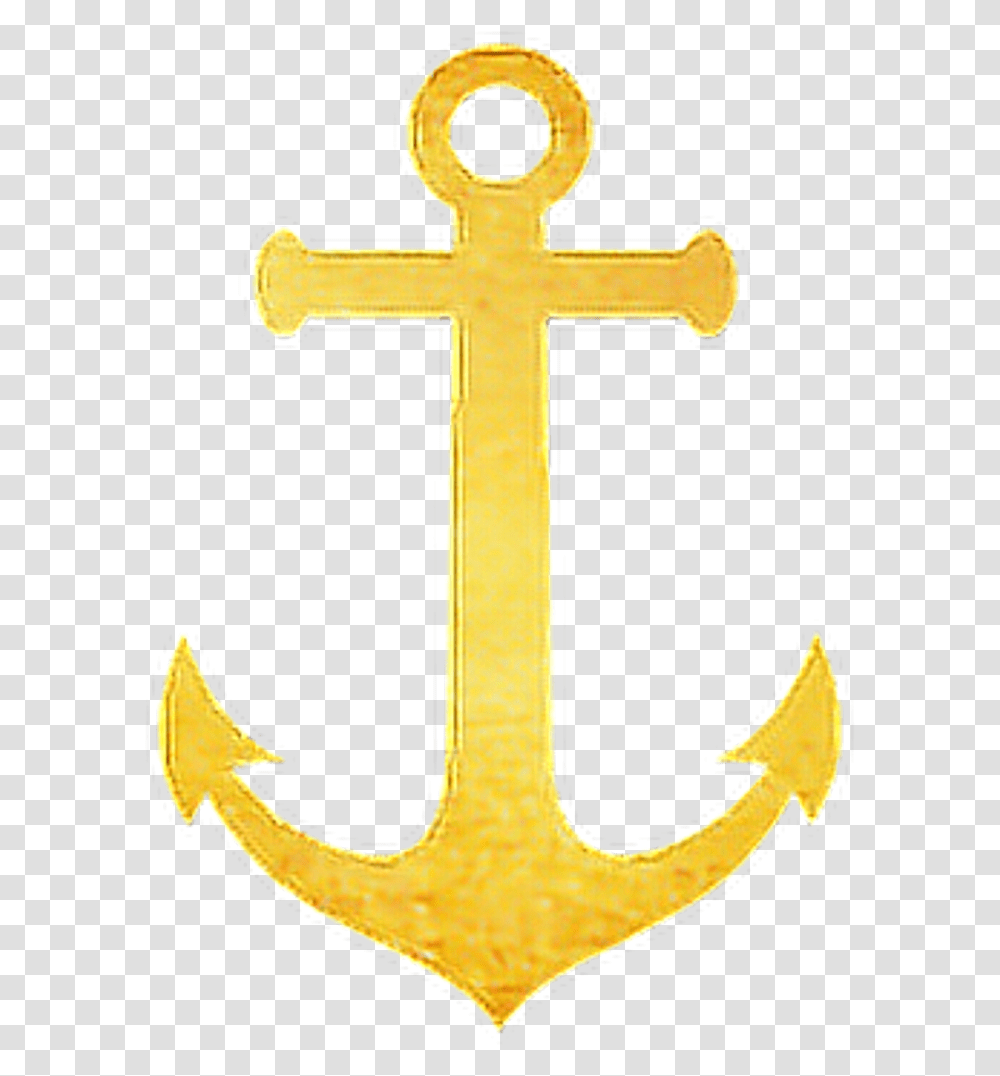 Clipart Anchor Gold Glitter Gold Anchor, Cross Transparent Png