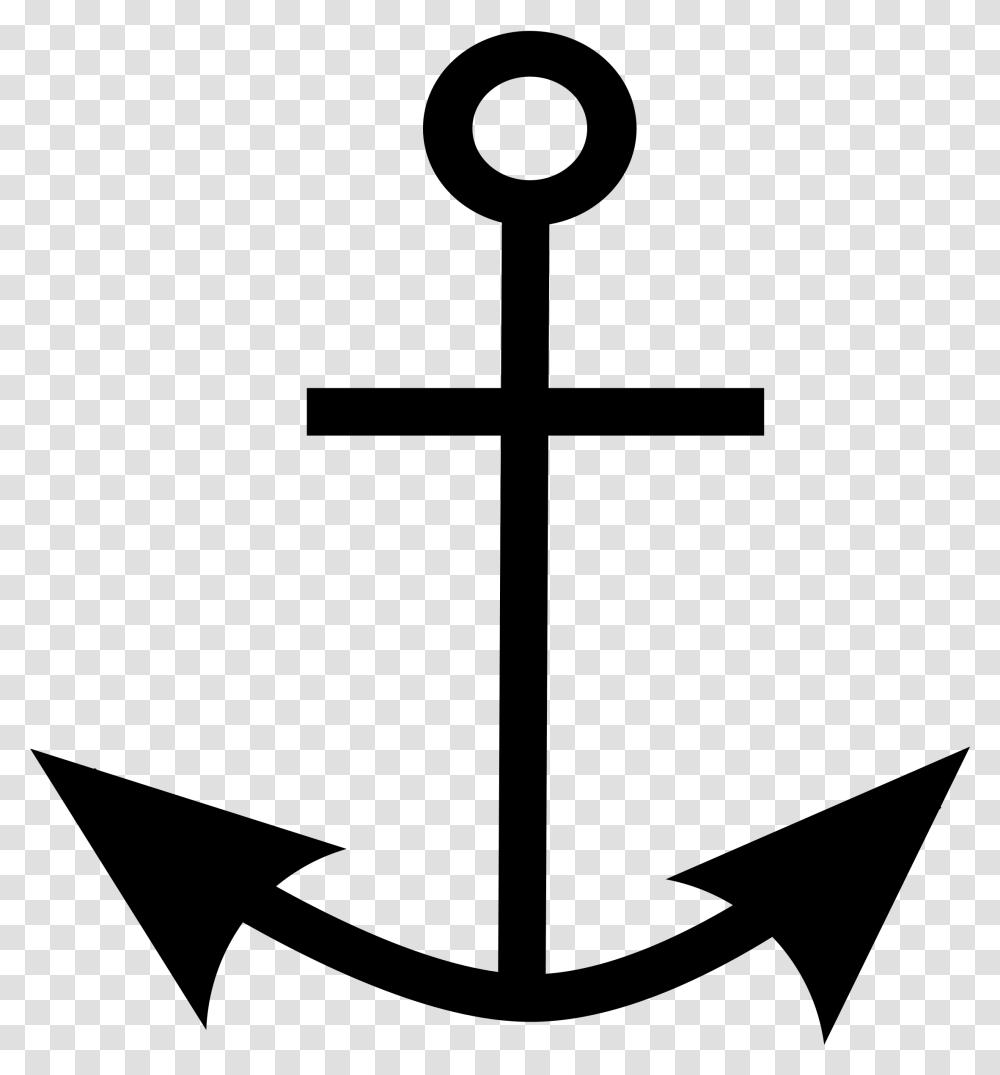 Clipart Anchor Image Clipart Anchor Cross, Gray, World Of Warcraft Transparent Png