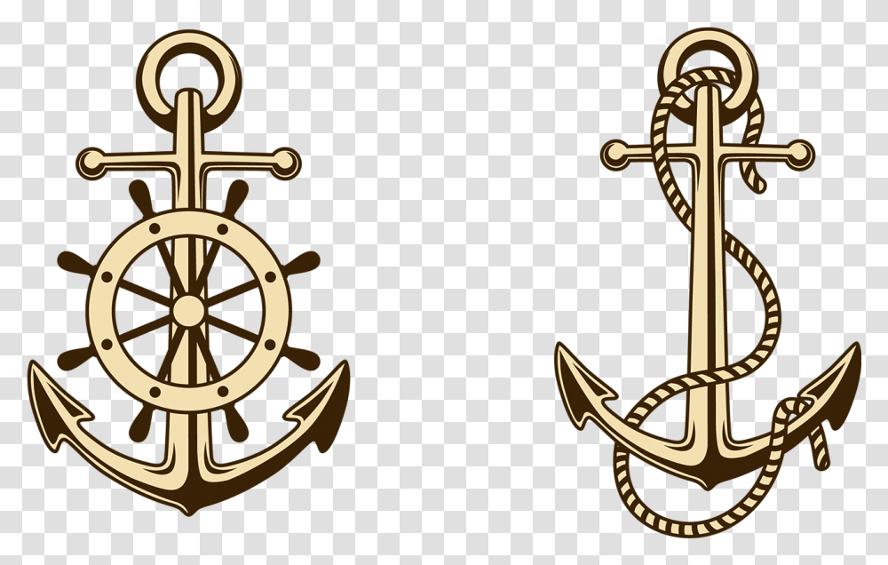 Clipart Anchor Ship Wheel Clipart, Hook, Cross, Symbol Transparent Png