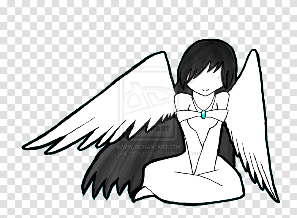 Clipart Angel Boy Emo Wing Anime, Archangel, Manga, Comics, Book Transparent Png