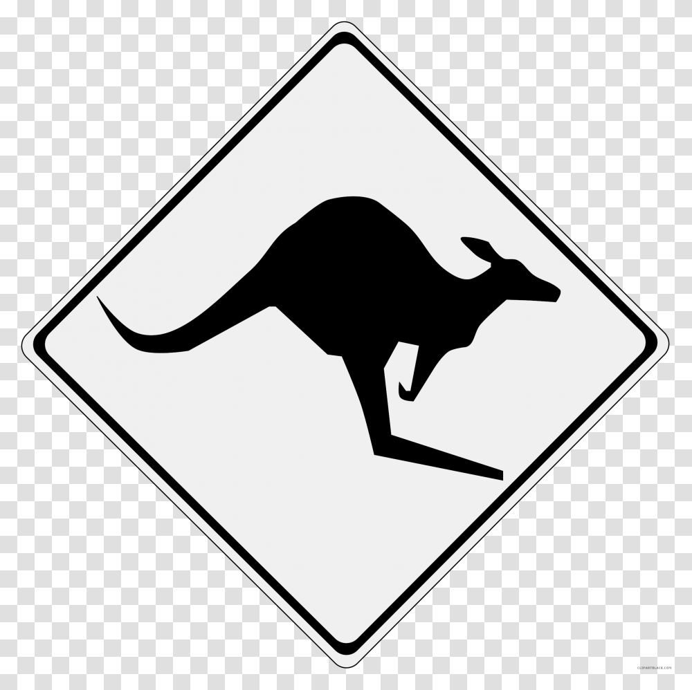 Clipart Animals Kangaroo Australian Owned Company Logo Kangaroo Crossing Sign, Mammal, Wallaby, Symbol, Dog Transparent Png
