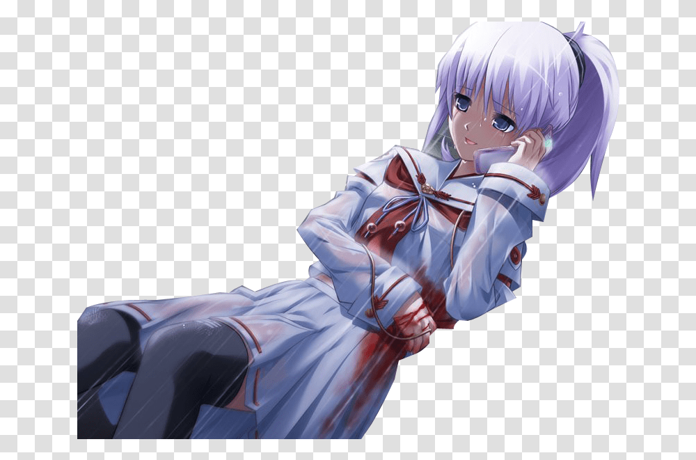 Clipart Anime Best Anime Girls Cutting Themselves, Apparel, Person, Human Transparent Png
