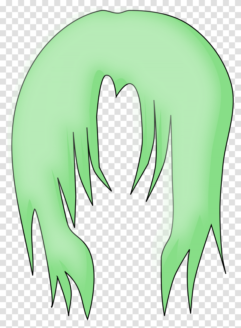 Clipart Anime Hair Hair Anime, Mammal, Animal, Hook, Footprint Transparent Png