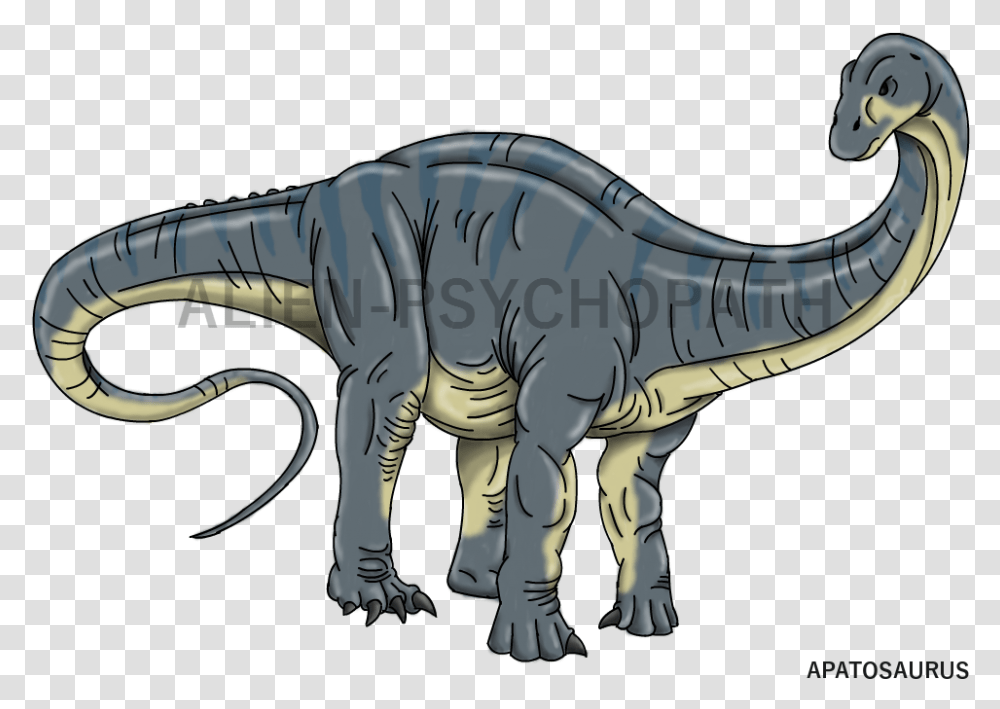 Clipart Apatosaurus Alien Psychopath Brachiosaurus, Dinosaur, Reptile, Animal, T-Rex Transparent Png