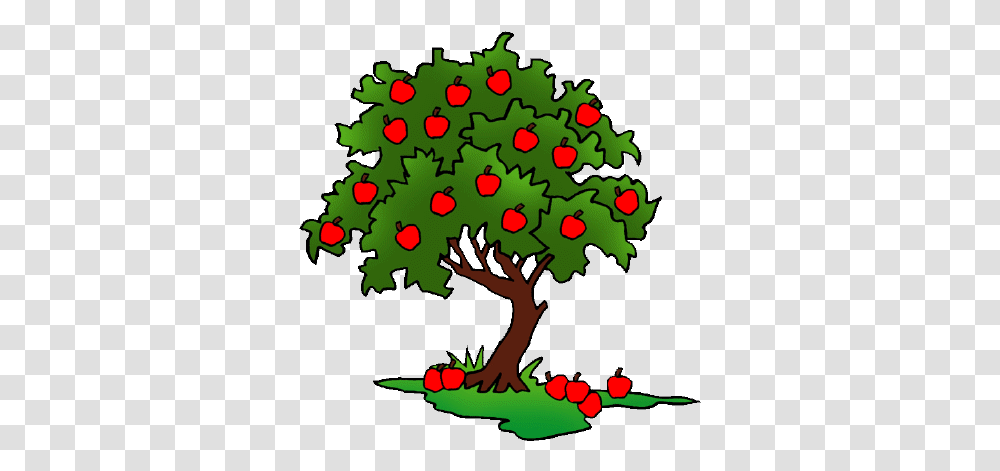 Clipart Apple Tree Drawing Realistic Apple Tree, Plant, Poster, Advertisement, Root Transparent Png