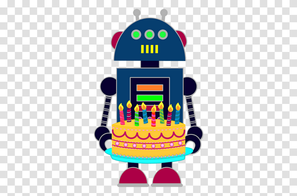 Clipart Baba Robot, Birthday Cake, Dessert, Food Transparent Png