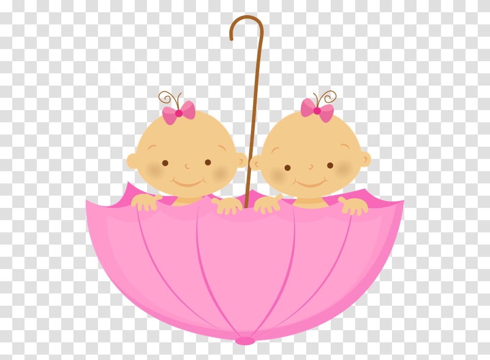 Clipart Baby Girl Twins Twin Baby Girls Cartoon, Purple, Cream, Dessert, Food Transparent Png