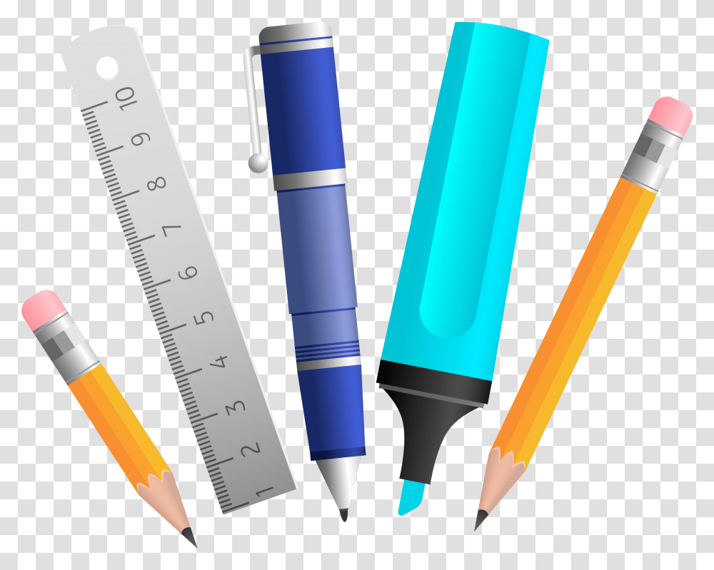 Clipart Backpack School Tool School Tools, Pencil, Marker, Plot Transparent Png