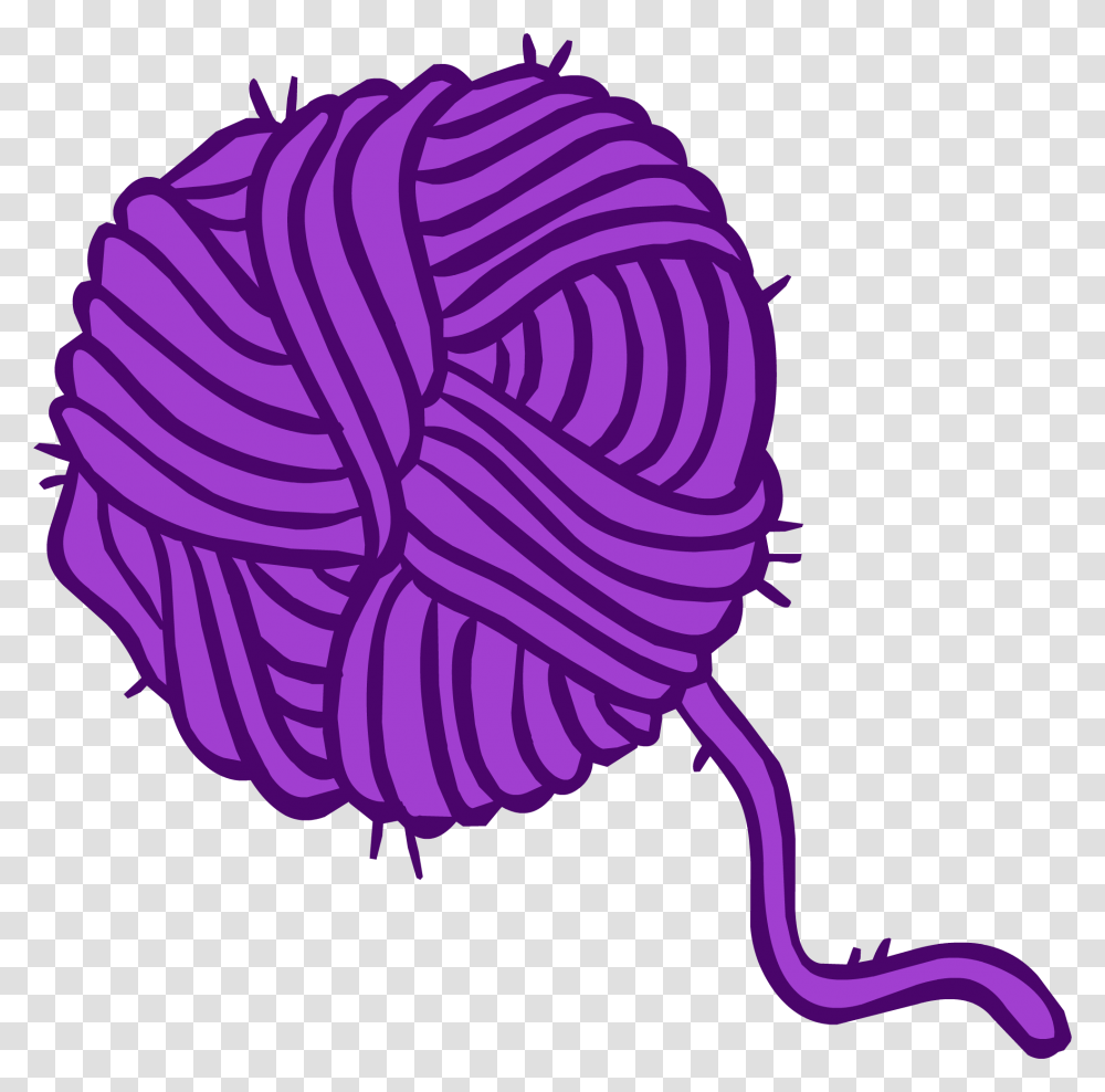 Clipart Ball String Ball Of Wool Cartoon, Purple, Word, Sphere Transparent Png
