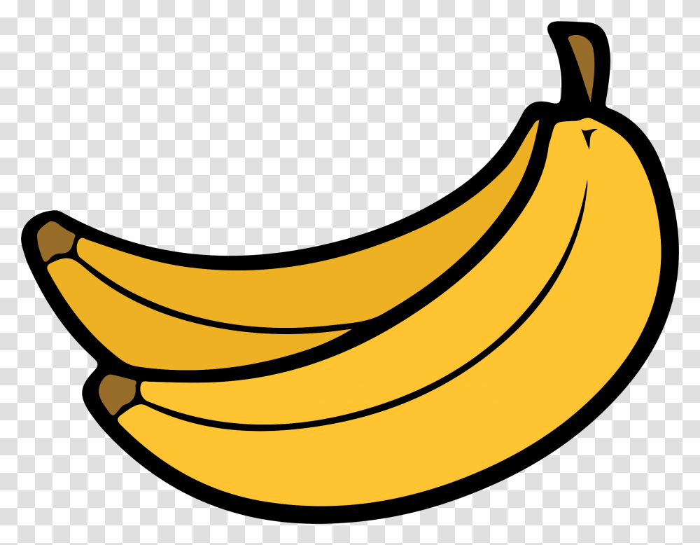 Clipart Banana, Fruit, Plant, Food Transparent Png